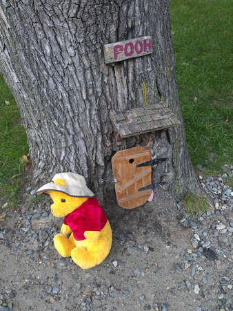 Pooh lives by the Science Center