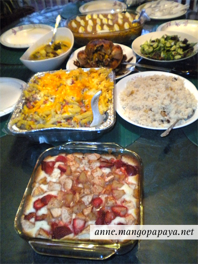 A Filipino Thanksgiving with dessert