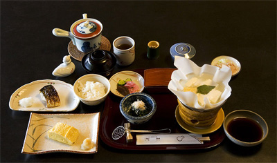 Traditional ryokan breakfast