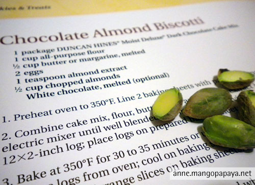 Chocolate Almond Biscotti