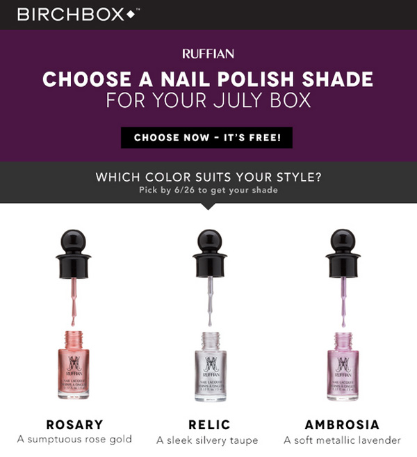 Choose a nail polish shade
